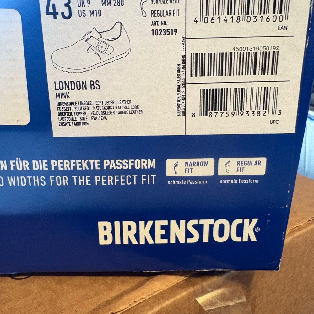 Birkenstock Men's Shoes in Orange Suede - Picture 3 of 3